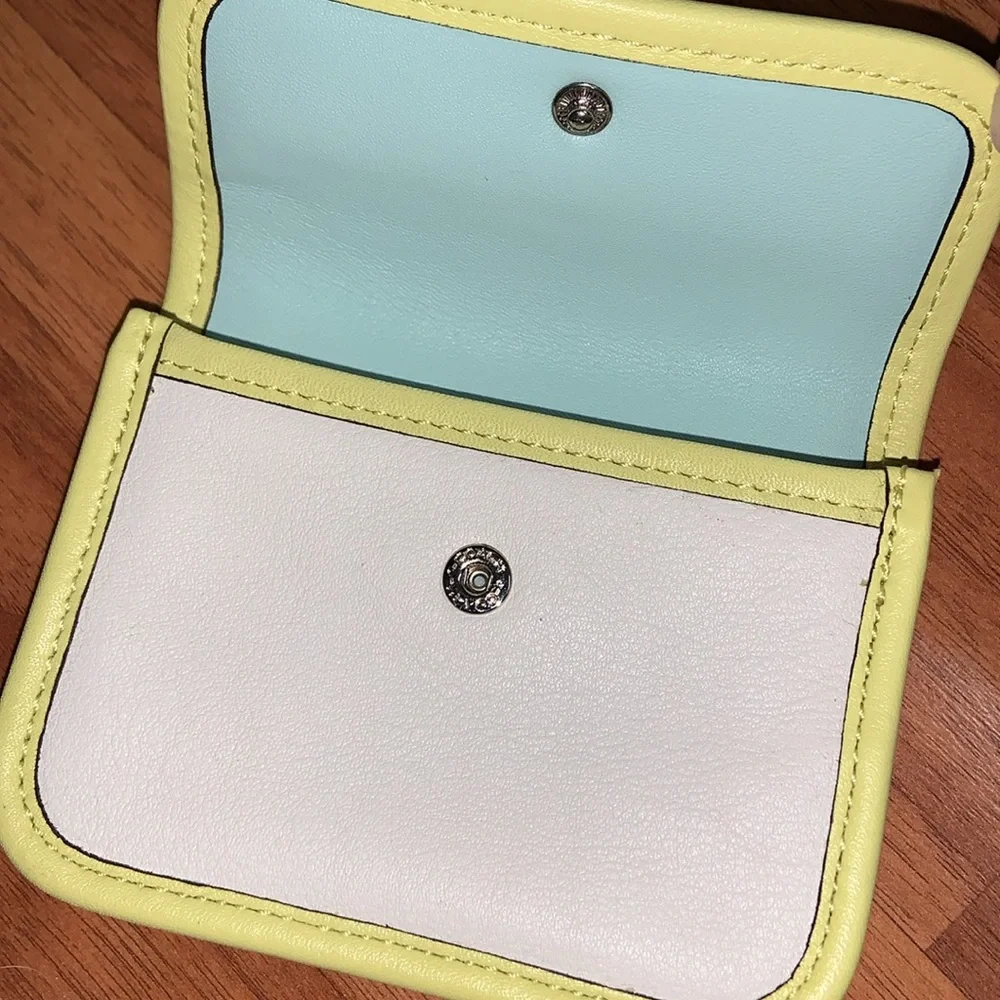 NWT Coach Leather Two Tone Case
